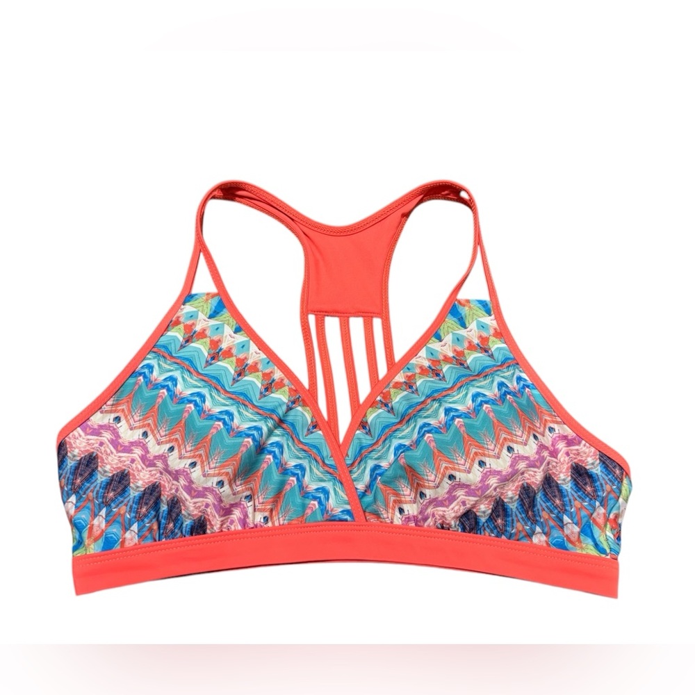 Title Nine Bikini Swimsuit Top Womens Size Large Athletic Tide Racerback